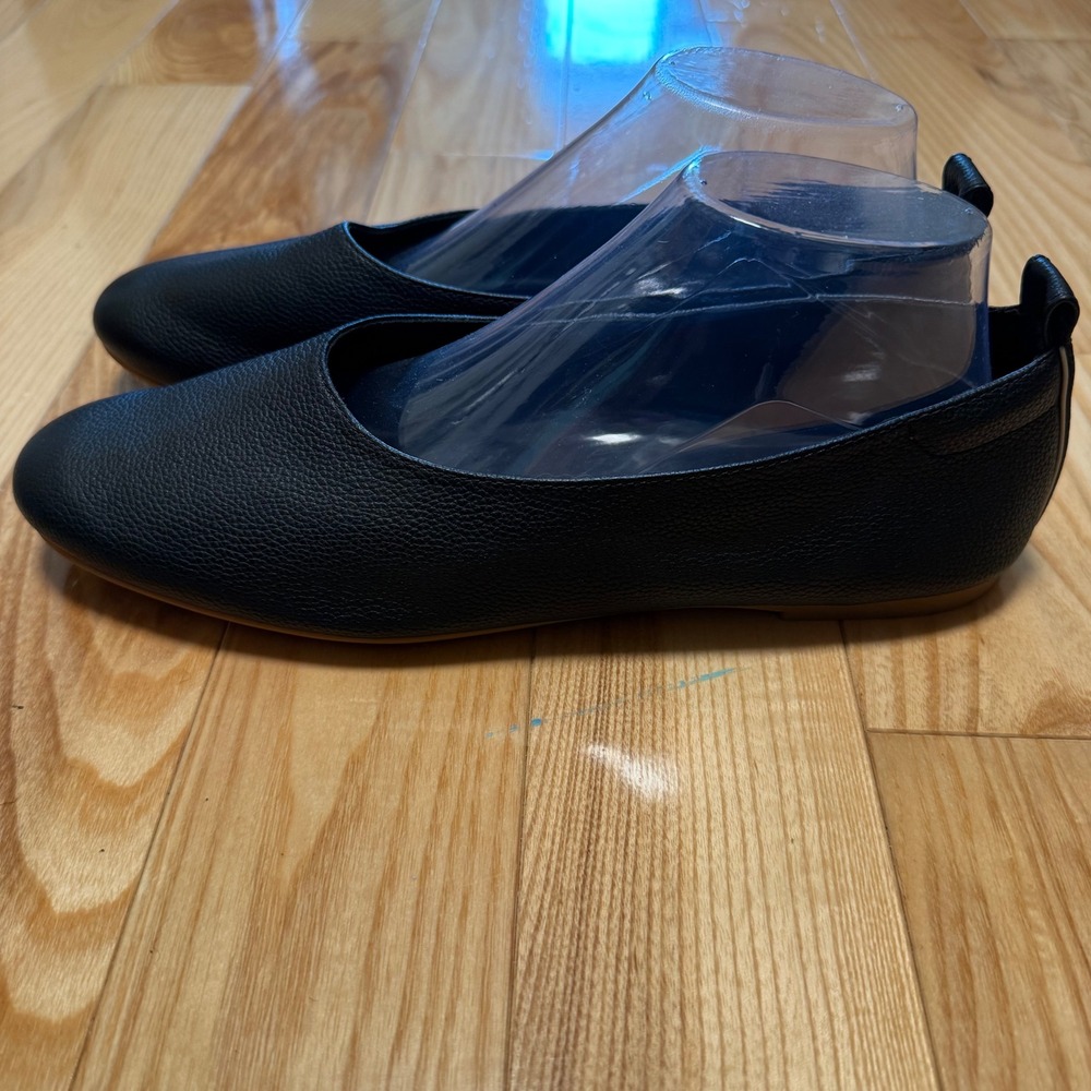 Everlane The Day Glove Shoe US 10 Women's High Vamp Ballet Flat Black Leather - Picture 6 of 10